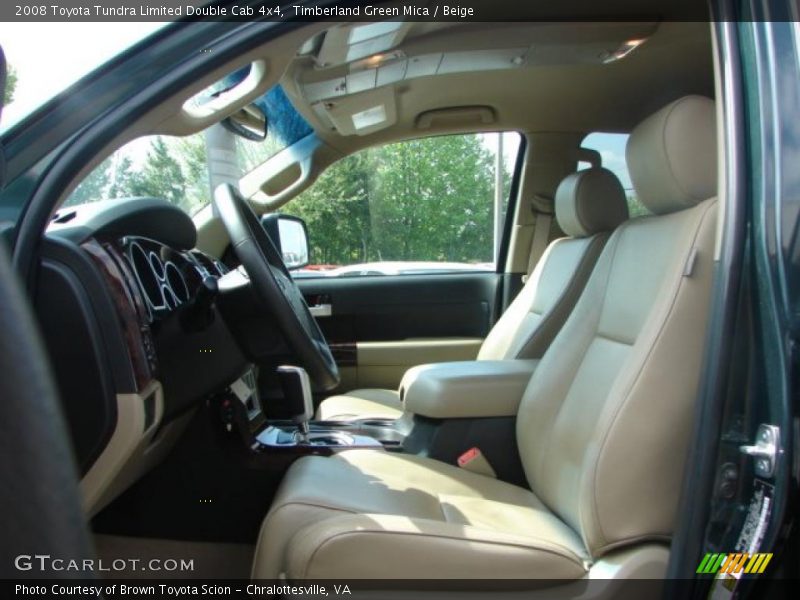 Timberland Green Mica / Beige 2008 Toyota Tundra Limited Double Cab 4x4