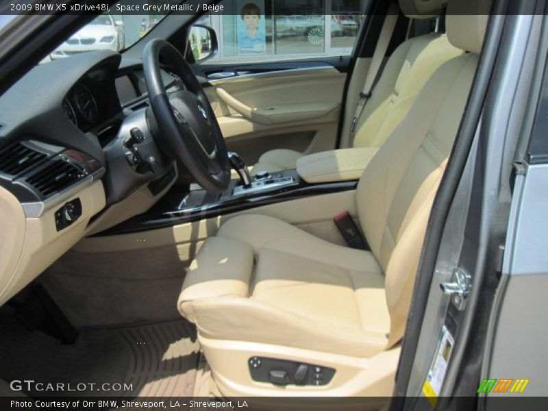 Space Grey Metallic / Beige 2009 BMW X5 xDrive48i