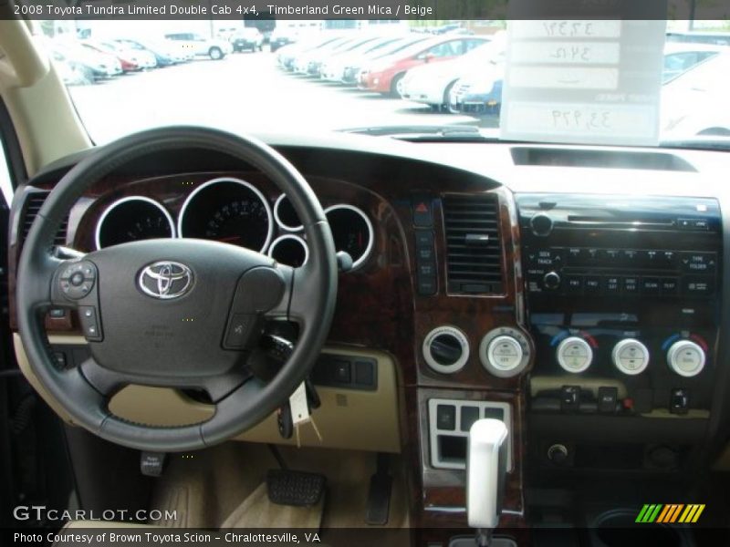 Timberland Green Mica / Beige 2008 Toyota Tundra Limited Double Cab 4x4