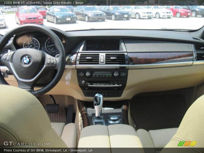 Space Grey Metallic / Beige 2009 BMW X5 xDrive48i