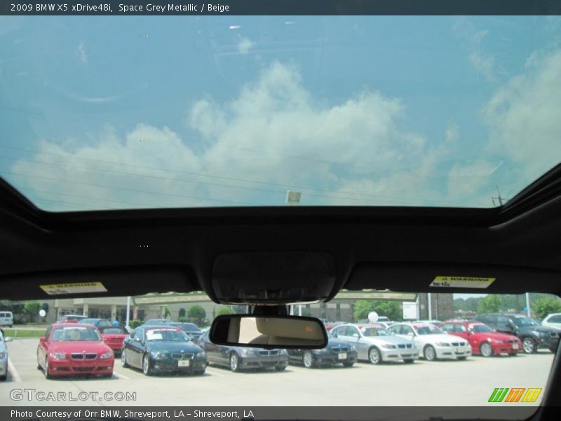 Space Grey Metallic / Beige 2009 BMW X5 xDrive48i