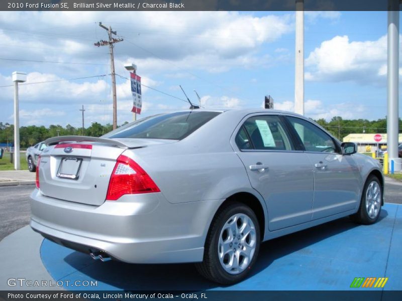 Brilliant Silver Metallic / Charcoal Black 2010 Ford Fusion SE