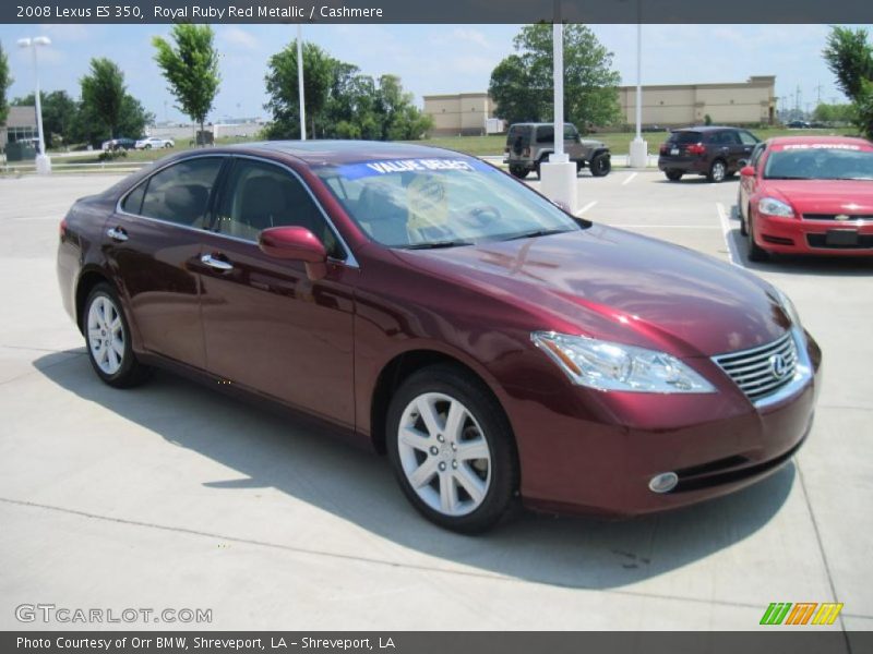Royal Ruby Red Metallic / Cashmere 2008 Lexus ES 350