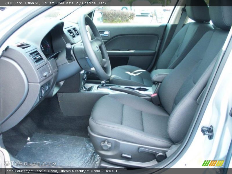 Brilliant Silver Metallic / Charcoal Black 2010 Ford Fusion SE
