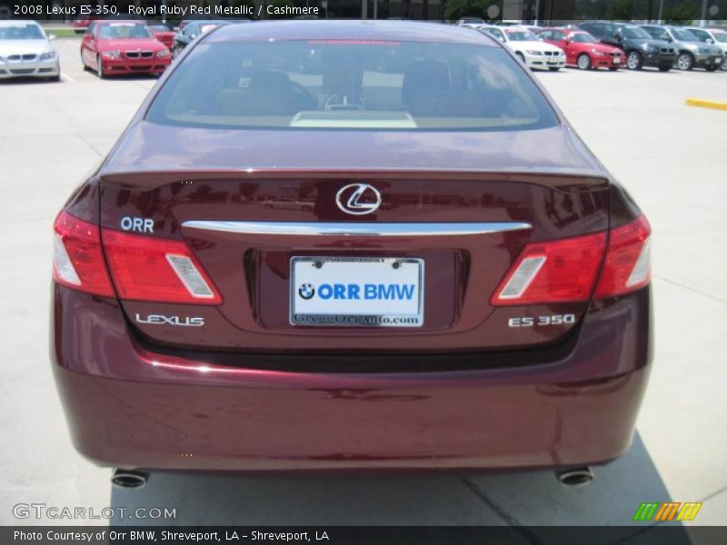 Royal Ruby Red Metallic / Cashmere 2008 Lexus ES 350