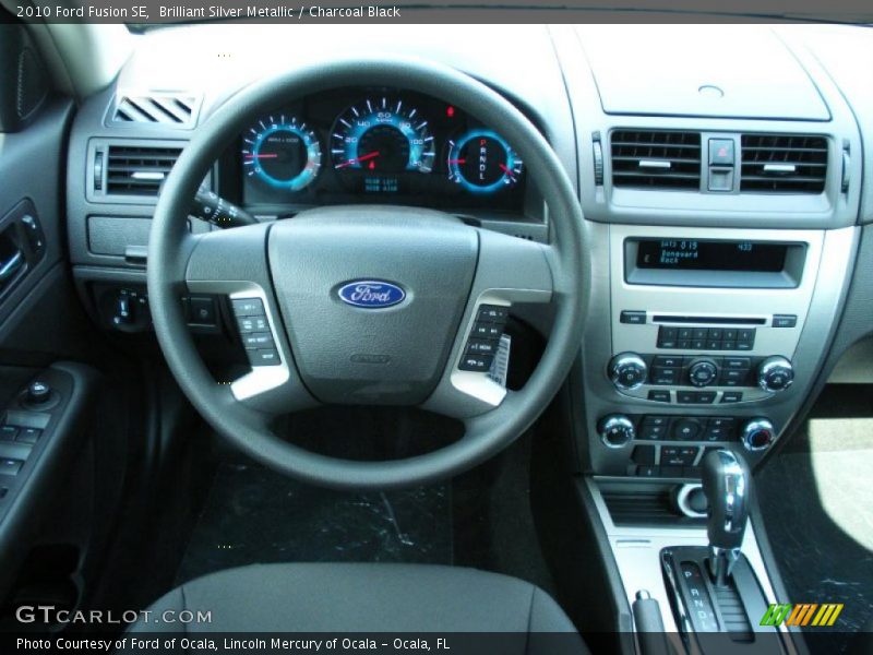 Brilliant Silver Metallic / Charcoal Black 2010 Ford Fusion SE