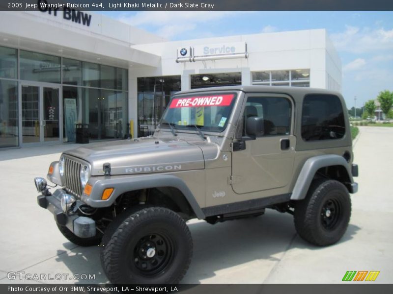 Light Khaki Metallic / Dark Slate Gray 2005 Jeep Wrangler Rubicon 4x4