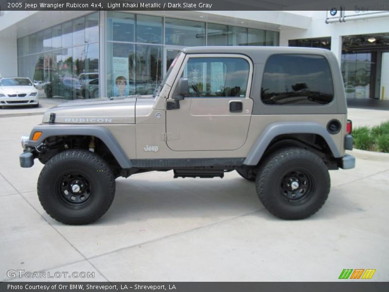 Light Khaki Metallic / Dark Slate Gray 2005 Jeep Wrangler Rubicon 4x4