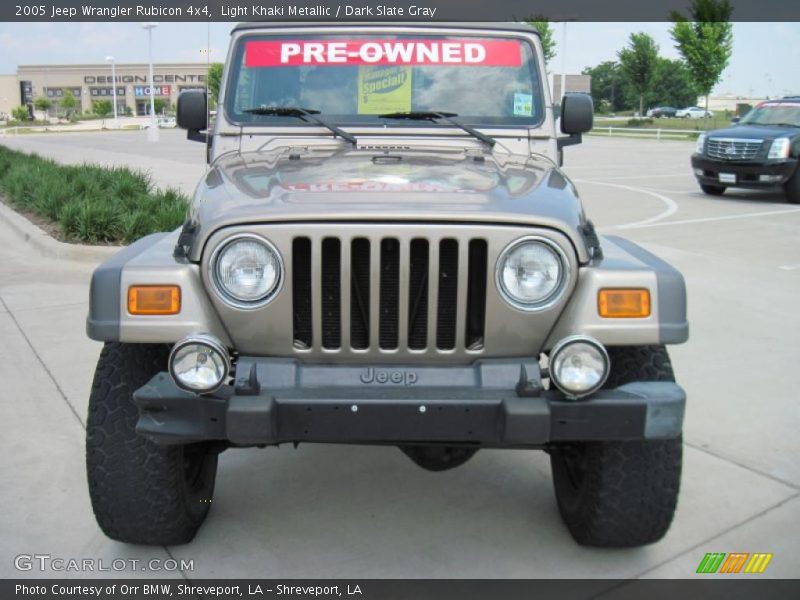 Light Khaki Metallic / Dark Slate Gray 2005 Jeep Wrangler Rubicon 4x4