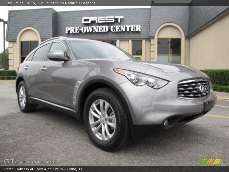 Liquid Platinum Metallic / Graphite 2009 Infiniti FX 35