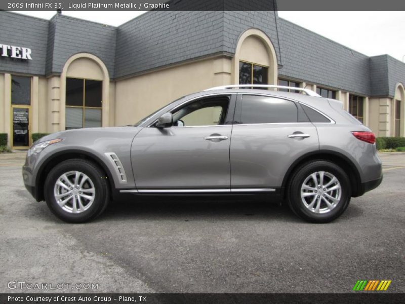 Liquid Platinum Metallic / Graphite 2009 Infiniti FX 35