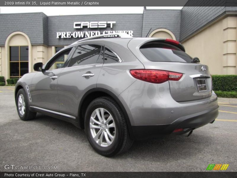 Liquid Platinum Metallic / Graphite 2009 Infiniti FX 35