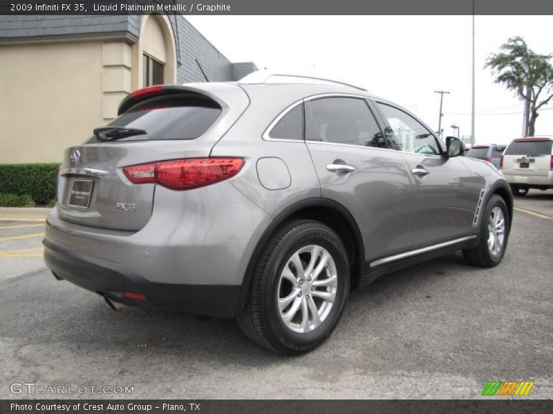 Liquid Platinum Metallic / Graphite 2009 Infiniti FX 35