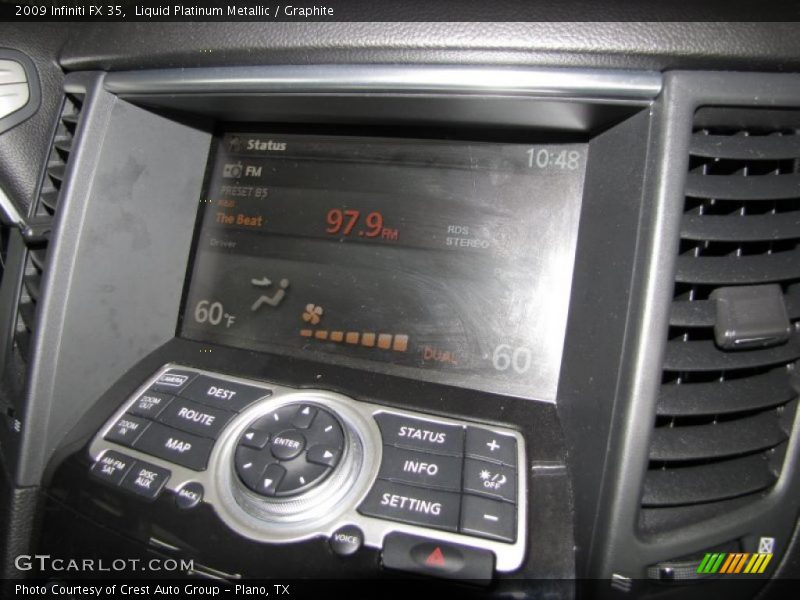 Liquid Platinum Metallic / Graphite 2009 Infiniti FX 35