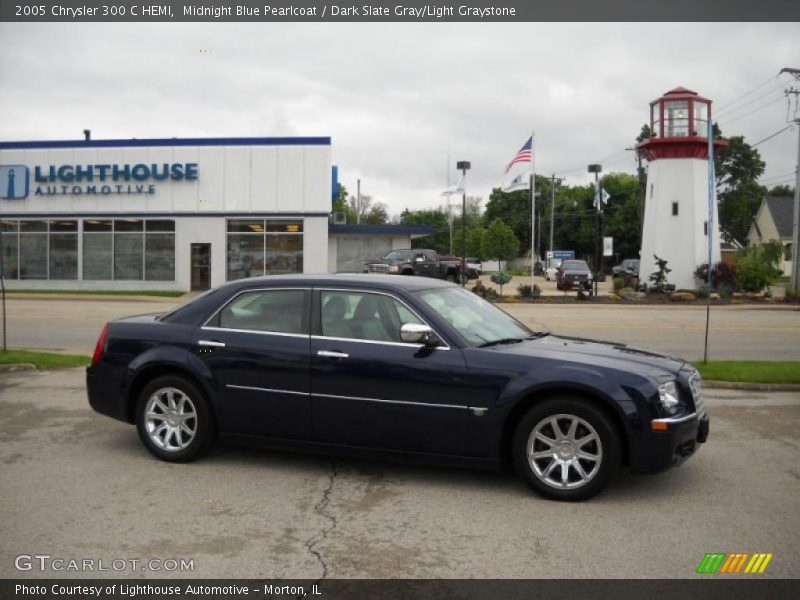 Midnight Blue Pearlcoat / Dark Slate Gray/Light Graystone 2005 Chrysler 300 C HEMI