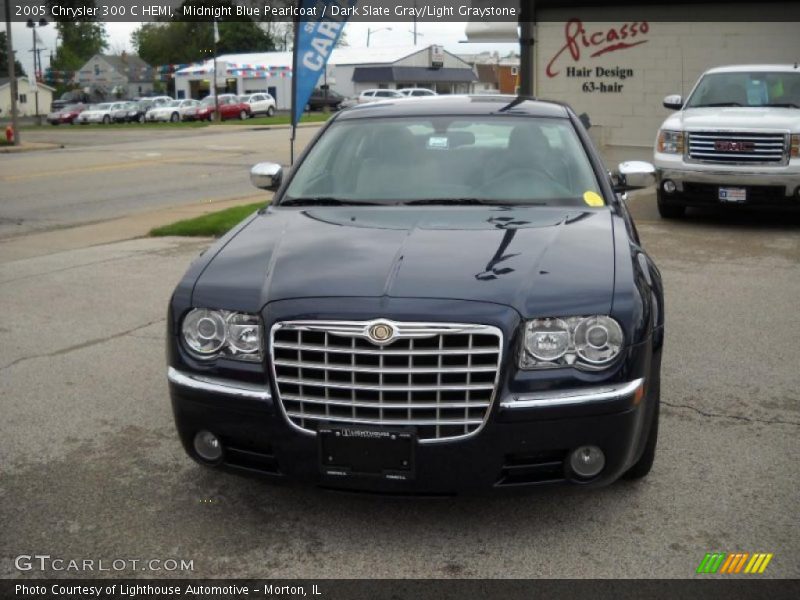 Midnight Blue Pearlcoat / Dark Slate Gray/Light Graystone 2005 Chrysler 300 C HEMI