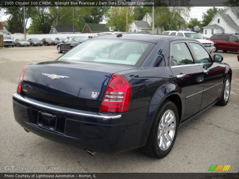 Midnight Blue Pearlcoat / Dark Slate Gray/Light Graystone 2005 Chrysler 300 C HEMI