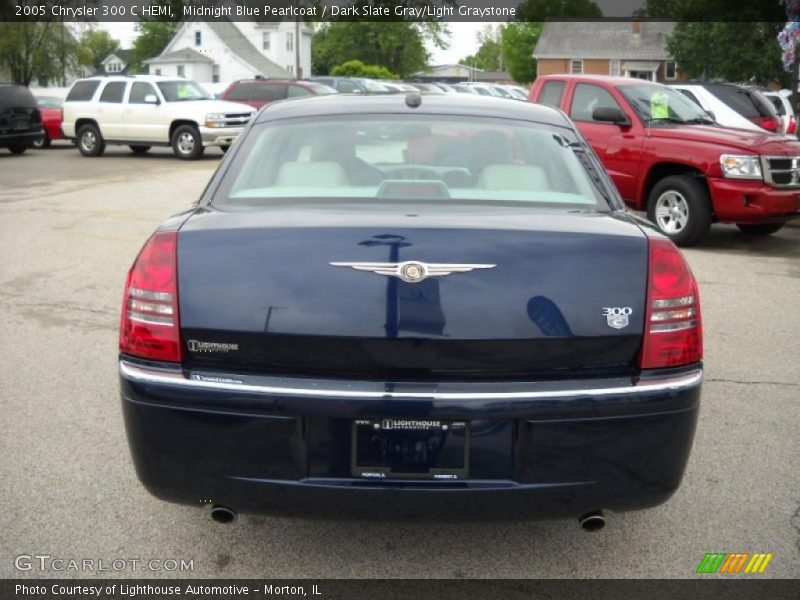 Midnight Blue Pearlcoat / Dark Slate Gray/Light Graystone 2005 Chrysler 300 C HEMI