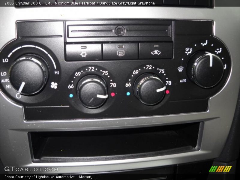 Midnight Blue Pearlcoat / Dark Slate Gray/Light Graystone 2005 Chrysler 300 C HEMI