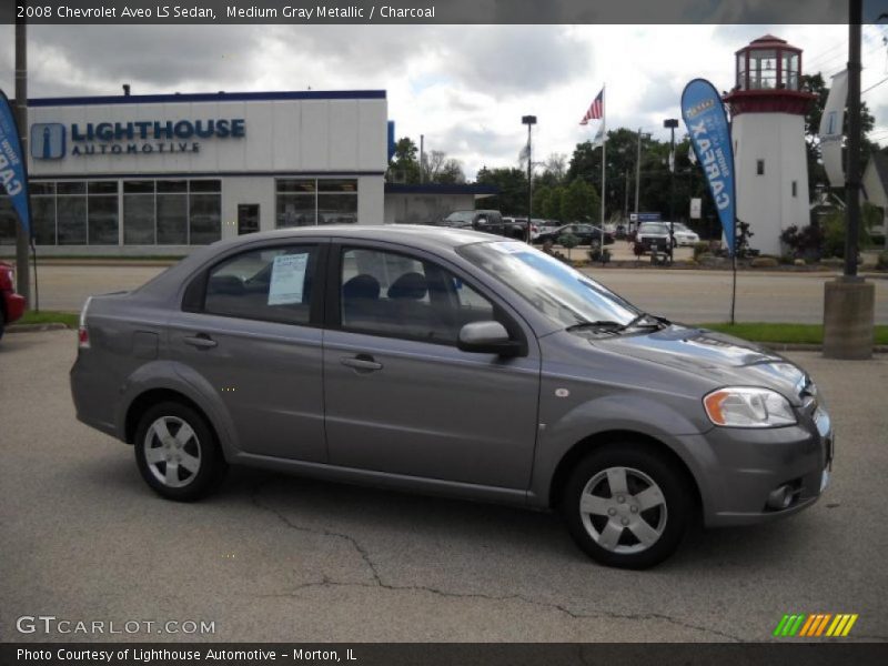 Medium Gray Metallic / Charcoal 2008 Chevrolet Aveo LS Sedan