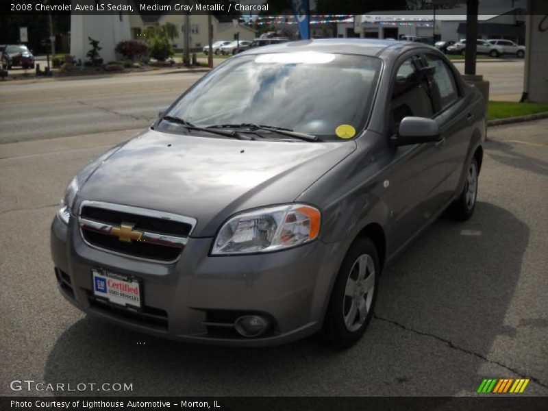 Medium Gray Metallic / Charcoal 2008 Chevrolet Aveo LS Sedan