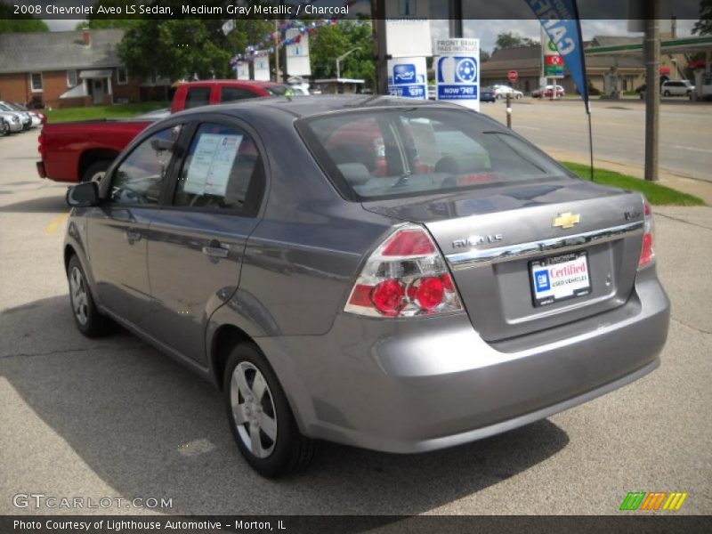 Medium Gray Metallic / Charcoal 2008 Chevrolet Aveo LS Sedan