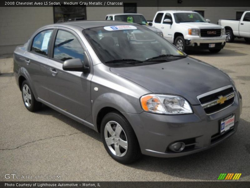 Medium Gray Metallic / Charcoal 2008 Chevrolet Aveo LS Sedan