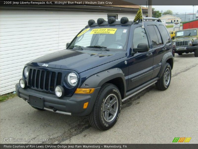 Midnight Blue Pearl / Medium Slate Gray 2006 Jeep Liberty Renegade 4x4