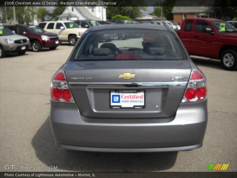 Medium Gray Metallic / Charcoal 2008 Chevrolet Aveo LS Sedan