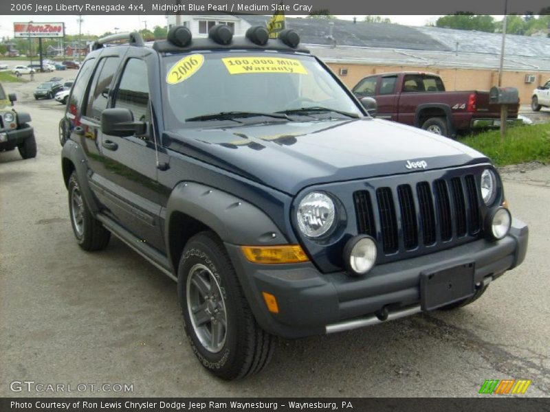 Midnight Blue Pearl / Medium Slate Gray 2006 Jeep Liberty Renegade 4x4