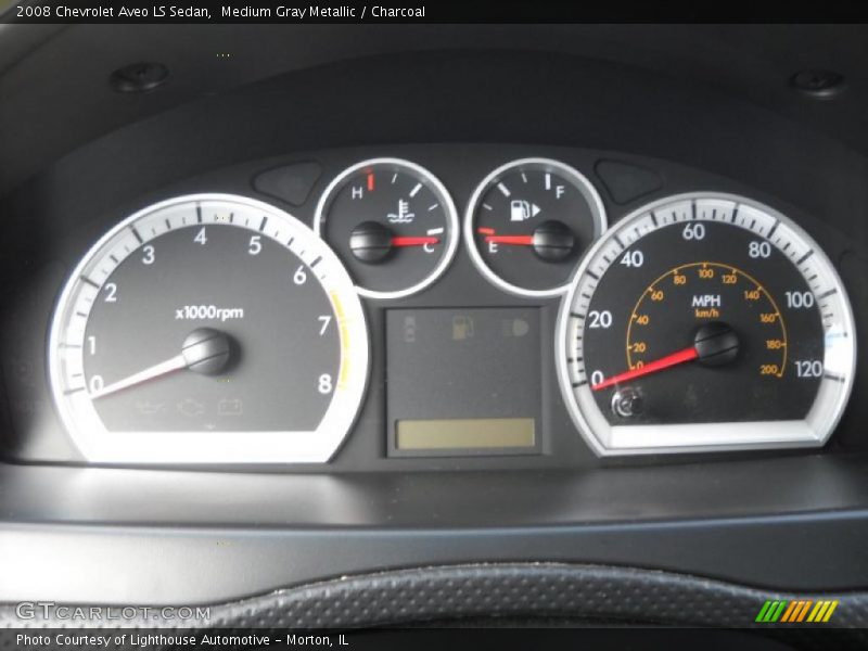Medium Gray Metallic / Charcoal 2008 Chevrolet Aveo LS Sedan