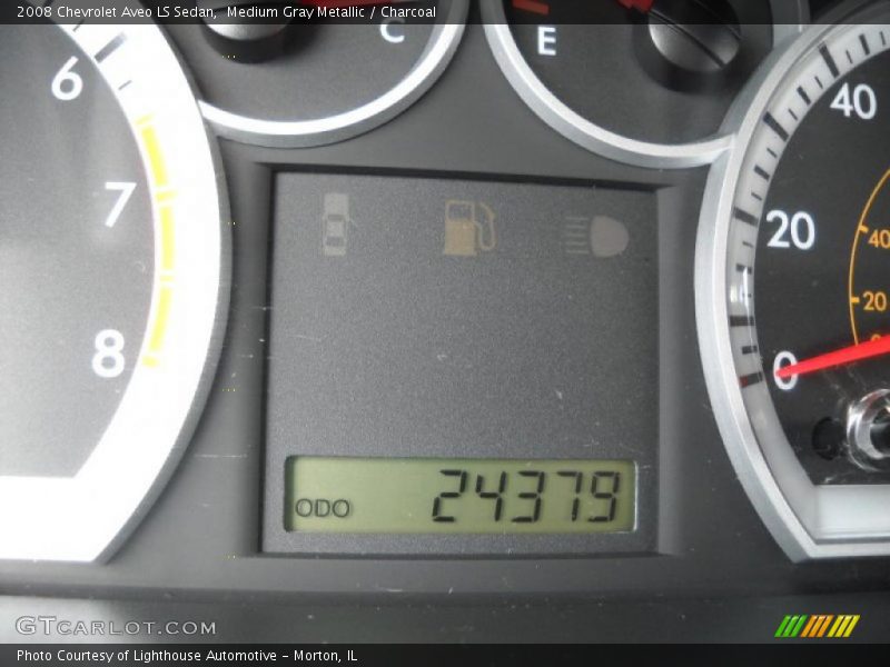 Medium Gray Metallic / Charcoal 2008 Chevrolet Aveo LS Sedan