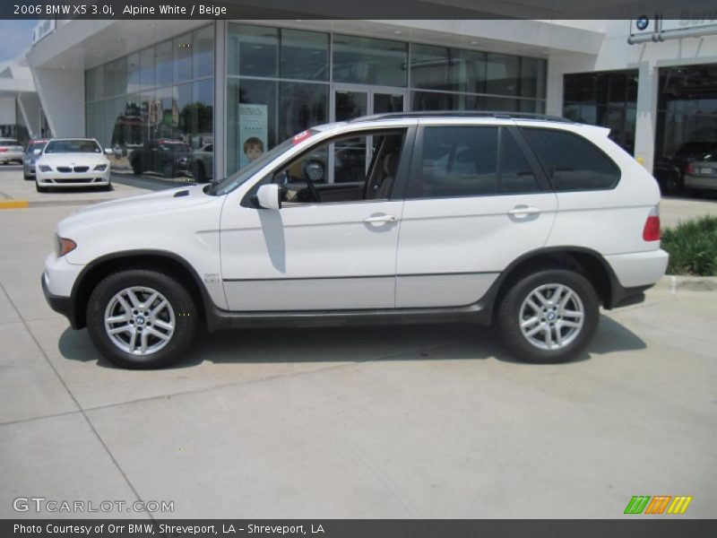 Alpine White / Beige 2006 BMW X5 3.0i