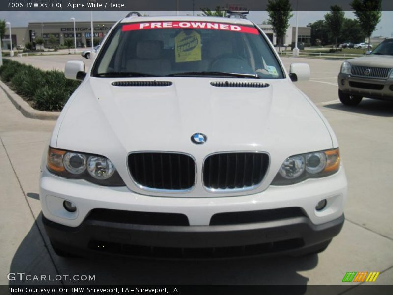 Alpine White / Beige 2006 BMW X5 3.0i