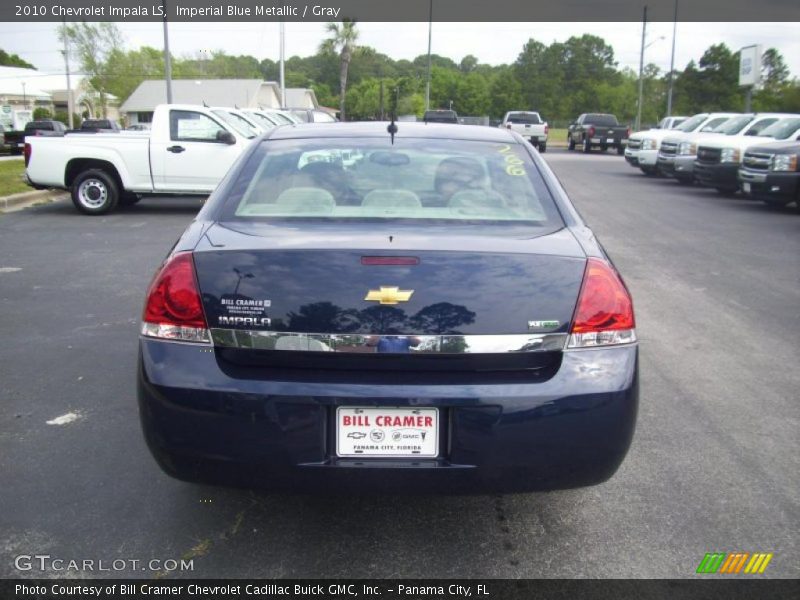 Imperial Blue Metallic / Gray 2010 Chevrolet Impala LS