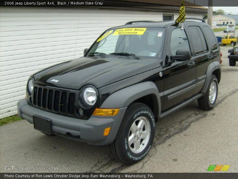 Black / Medium Slate Gray 2006 Jeep Liberty Sport 4x4