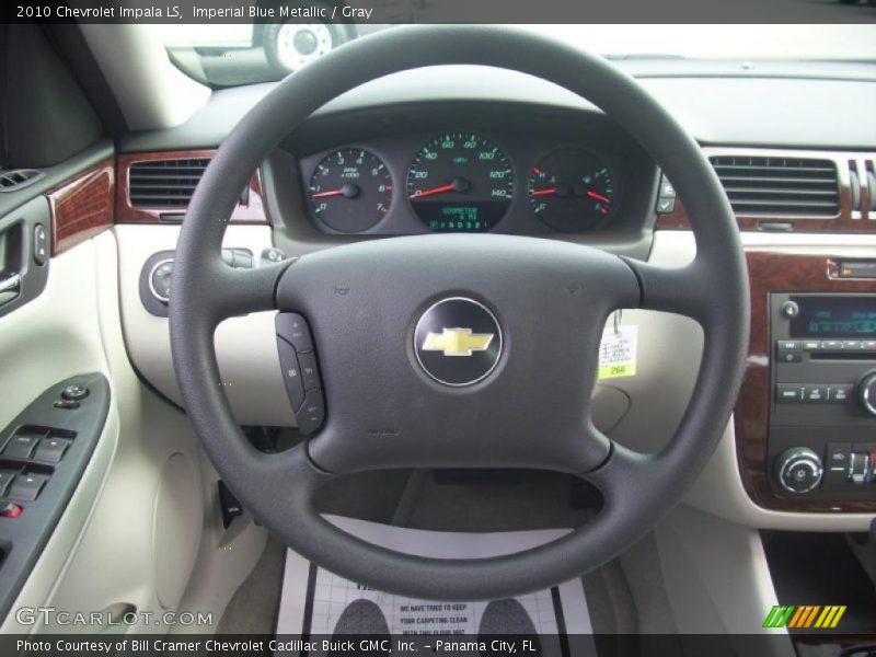 Imperial Blue Metallic / Gray 2010 Chevrolet Impala LS