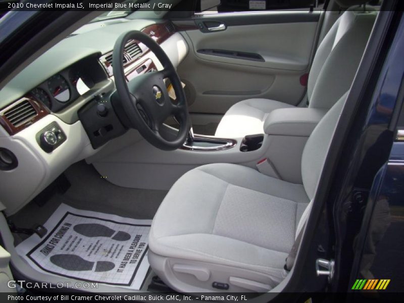 Imperial Blue Metallic / Gray 2010 Chevrolet Impala LS