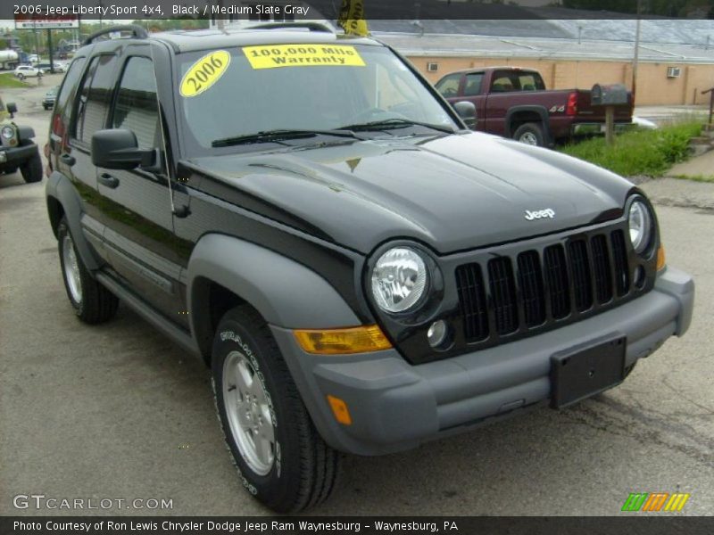 Black / Medium Slate Gray 2006 Jeep Liberty Sport 4x4