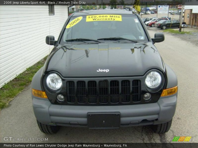 Black / Medium Slate Gray 2006 Jeep Liberty Sport 4x4