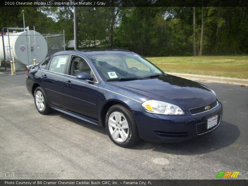 Imperial Blue Metallic / Gray 2010 Chevrolet Impala LS