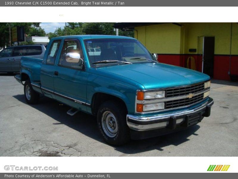 Bright Teal Metallic / Tan 1993 Chevrolet C/K C1500 Extended Cab