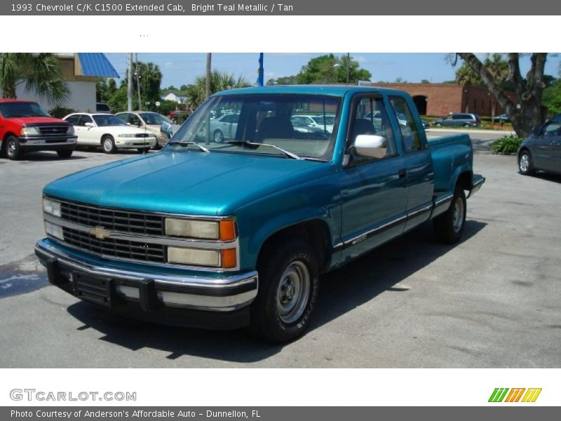 Bright Teal Metallic / Tan 1993 Chevrolet C/K C1500 Extended Cab