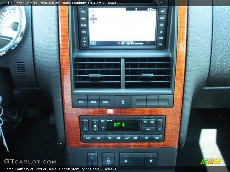 White Platinum Tri-Coat / Camel 2010 Ford Explorer Eddie Bauer