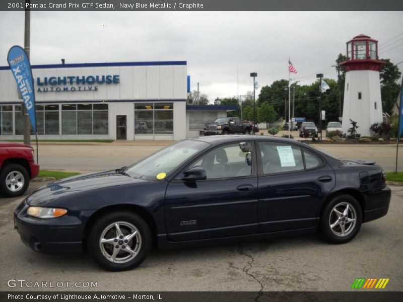 Navy Blue Metallic / Graphite 2001 Pontiac Grand Prix GTP Sedan