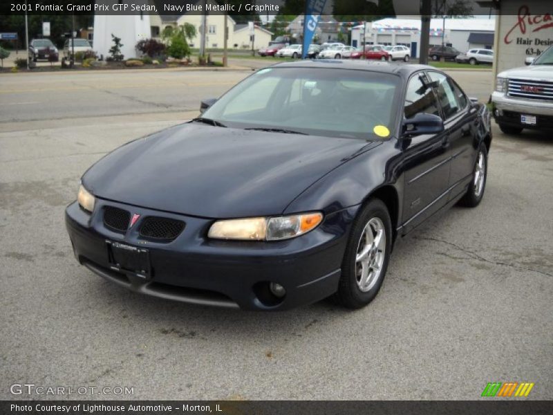Navy Blue Metallic / Graphite 2001 Pontiac Grand Prix GTP Sedan