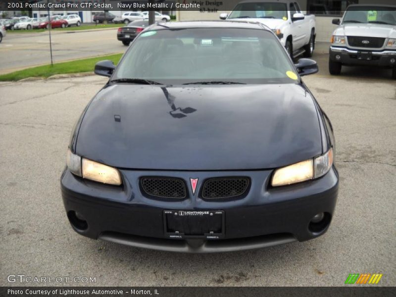Navy Blue Metallic / Graphite 2001 Pontiac Grand Prix GTP Sedan