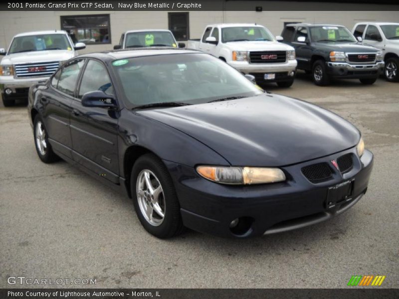 Navy Blue Metallic / Graphite 2001 Pontiac Grand Prix GTP Sedan