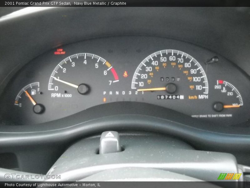 Navy Blue Metallic / Graphite 2001 Pontiac Grand Prix GTP Sedan