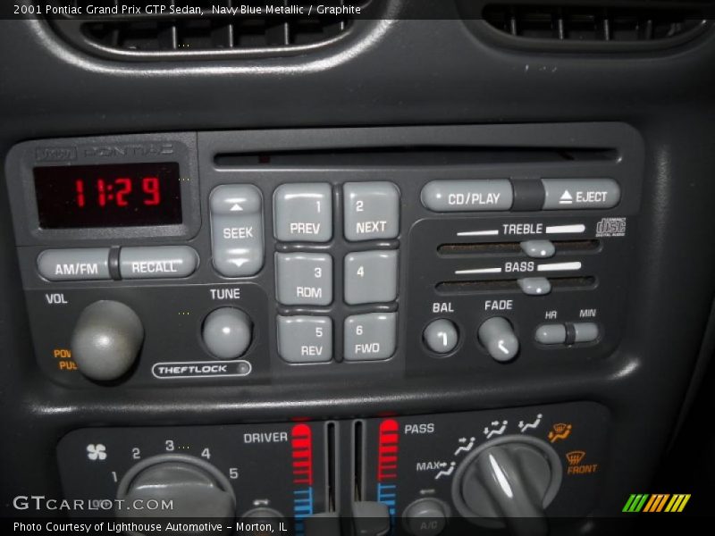 Navy Blue Metallic / Graphite 2001 Pontiac Grand Prix GTP Sedan